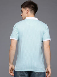 Raymond Geometric Print Polo Collar Pure Cotton Modern Fit T-shirt