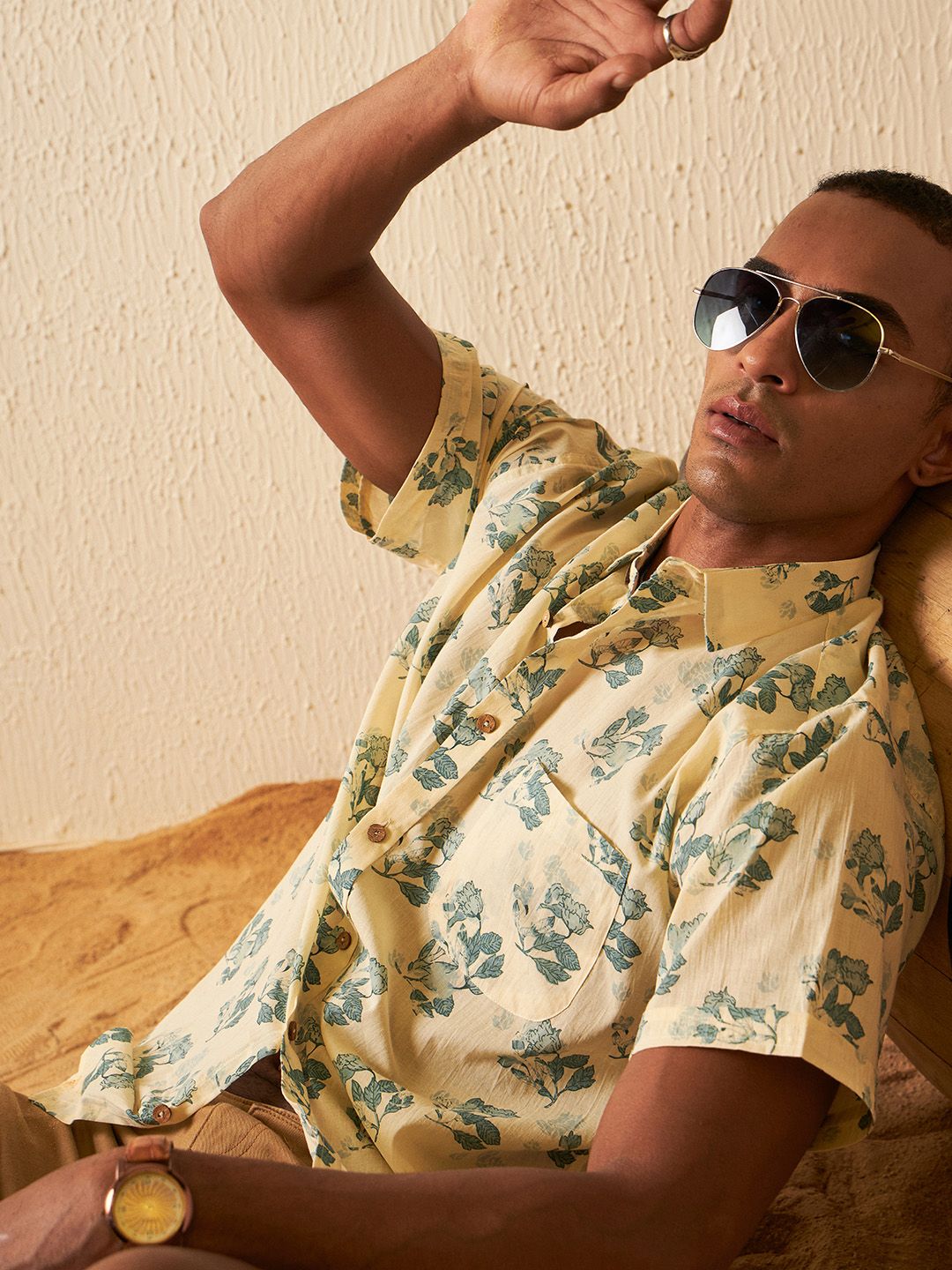 DENNISON  Smart Block Printed Casual Shirt