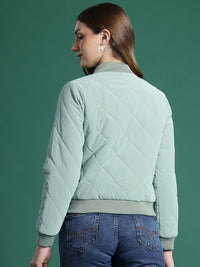 DressBerry Stand Collar Quilted Jacket