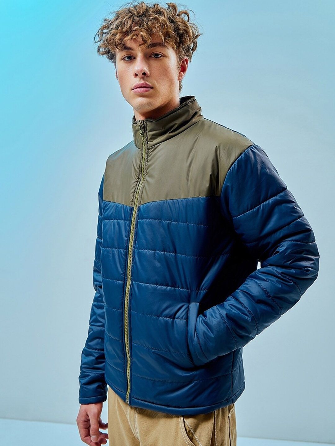Bewakoof Block Oversized Puffer Jacket