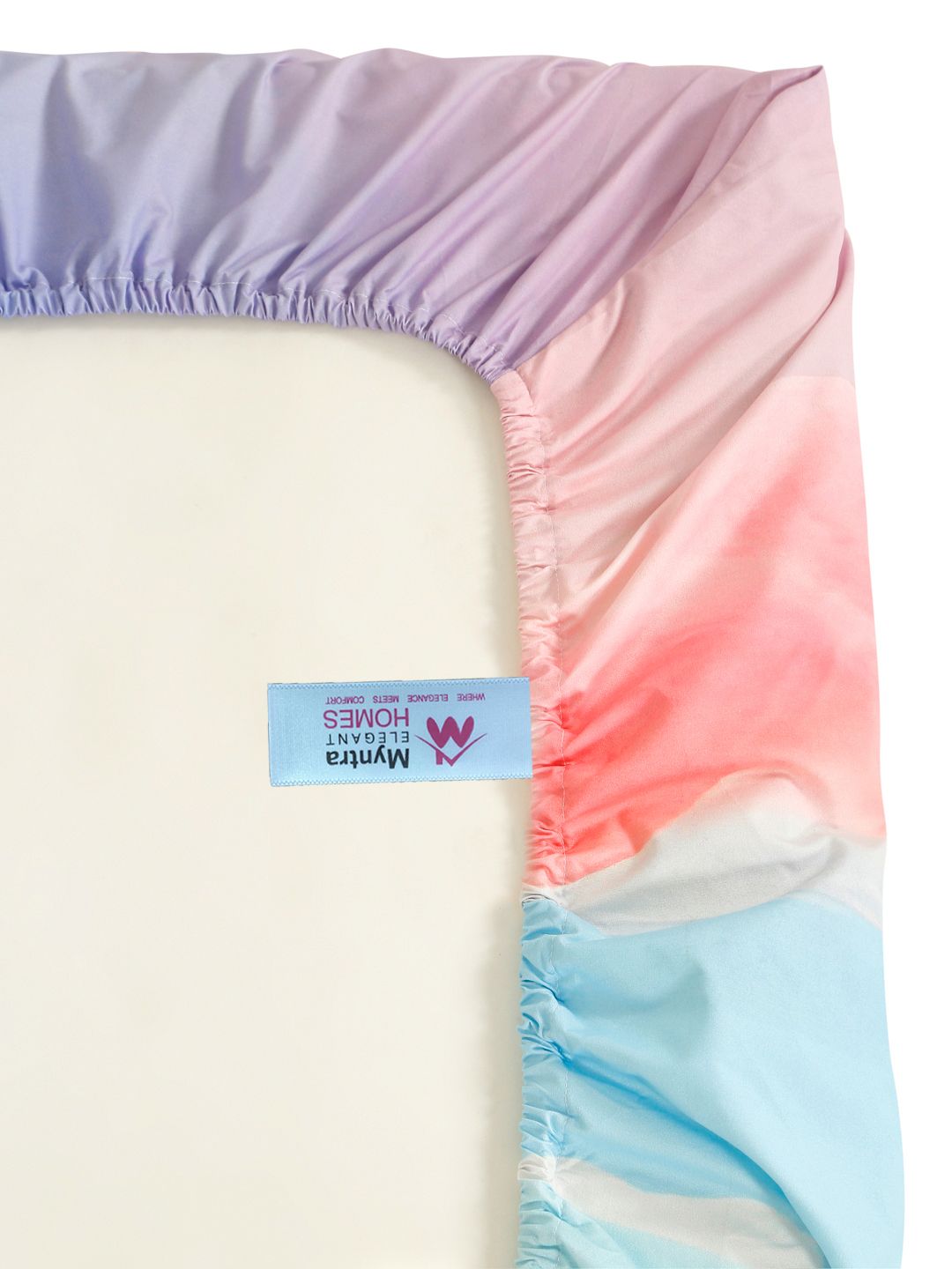 Watak Kartun Myntra Elegant Homes Biru & Merah Jambu 300 TC Cadar Katil King dengan 2 Sarung Bantal