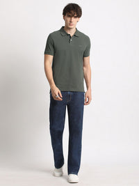 THE BEAR HOUSE Polo Collar Pure Cotton Slim Fit T-shirt