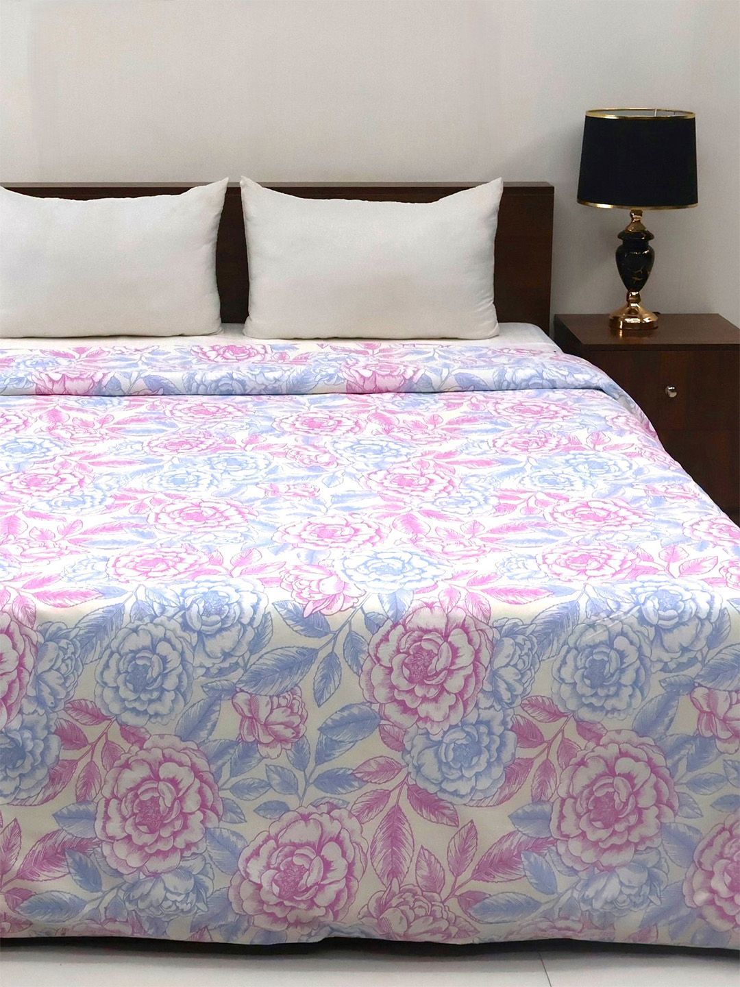 Bombay Dyeing Allure 144 TC 100% Cotton Blush Pink Double King Duvet Cover