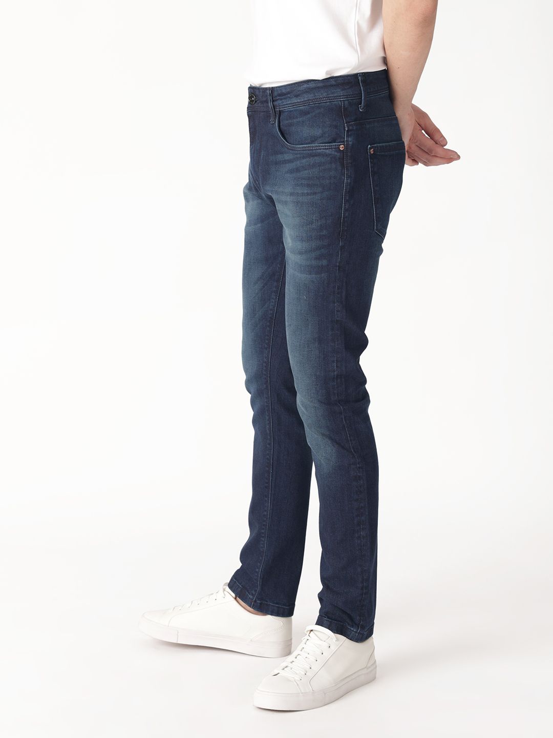 RARE RABBIT Men Avalon Mid-Rise Slim Fit Jeans