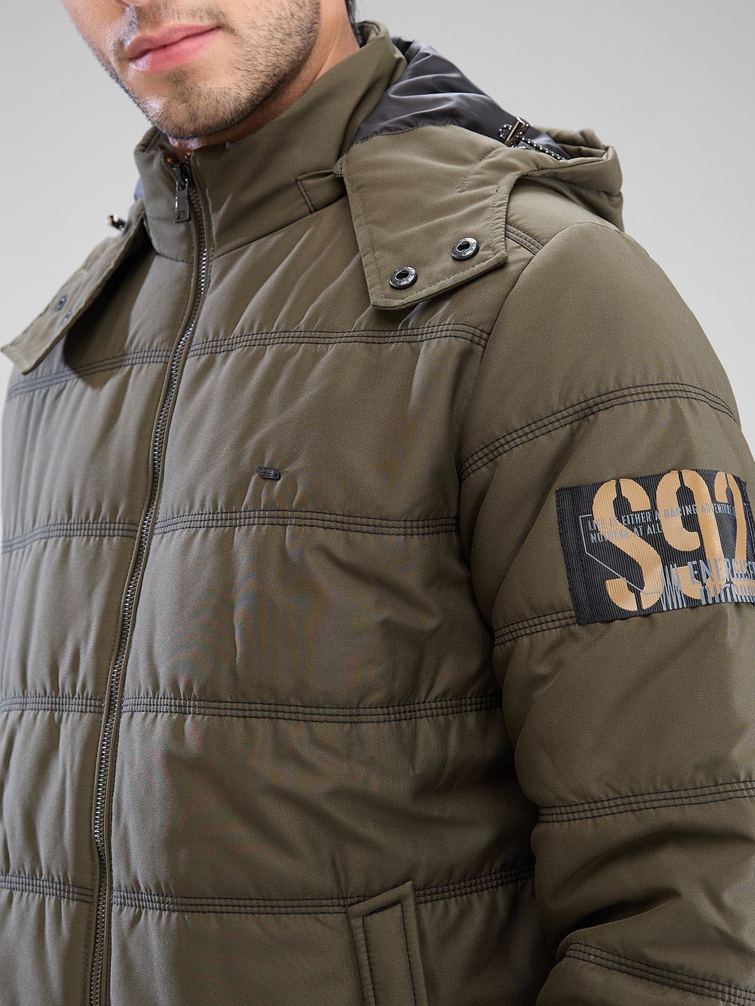 SPYKAR Men Full Sleeve Regular Fit Padded Jacket