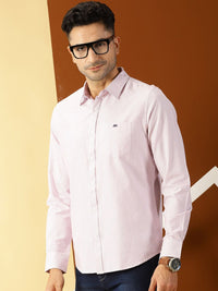 Thomas Scott Men Purple Smart Slim Fit Opaque Casual Shirt