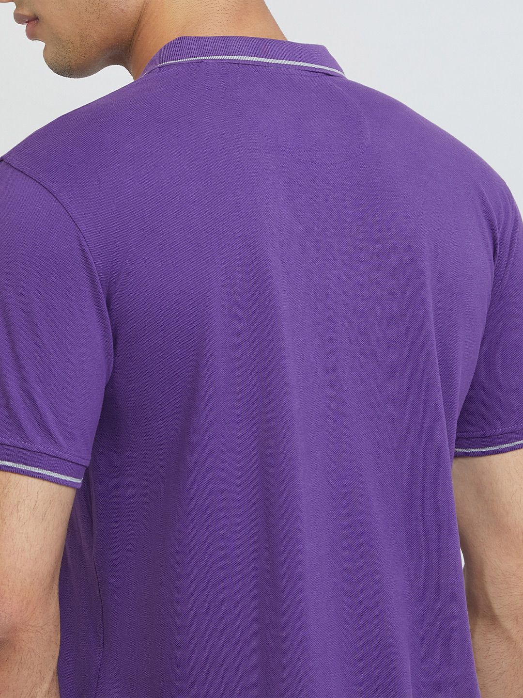Raymond Pure Cotton Modern Fit Polo Collar Casual T-shirt