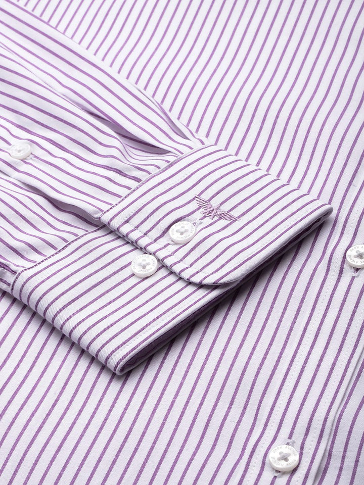 Park Avenue Slim Fit Striped Formal Shirt