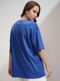 Tokyo Talkies Women Printed Drop-Shoulder Oversized Tshirt
