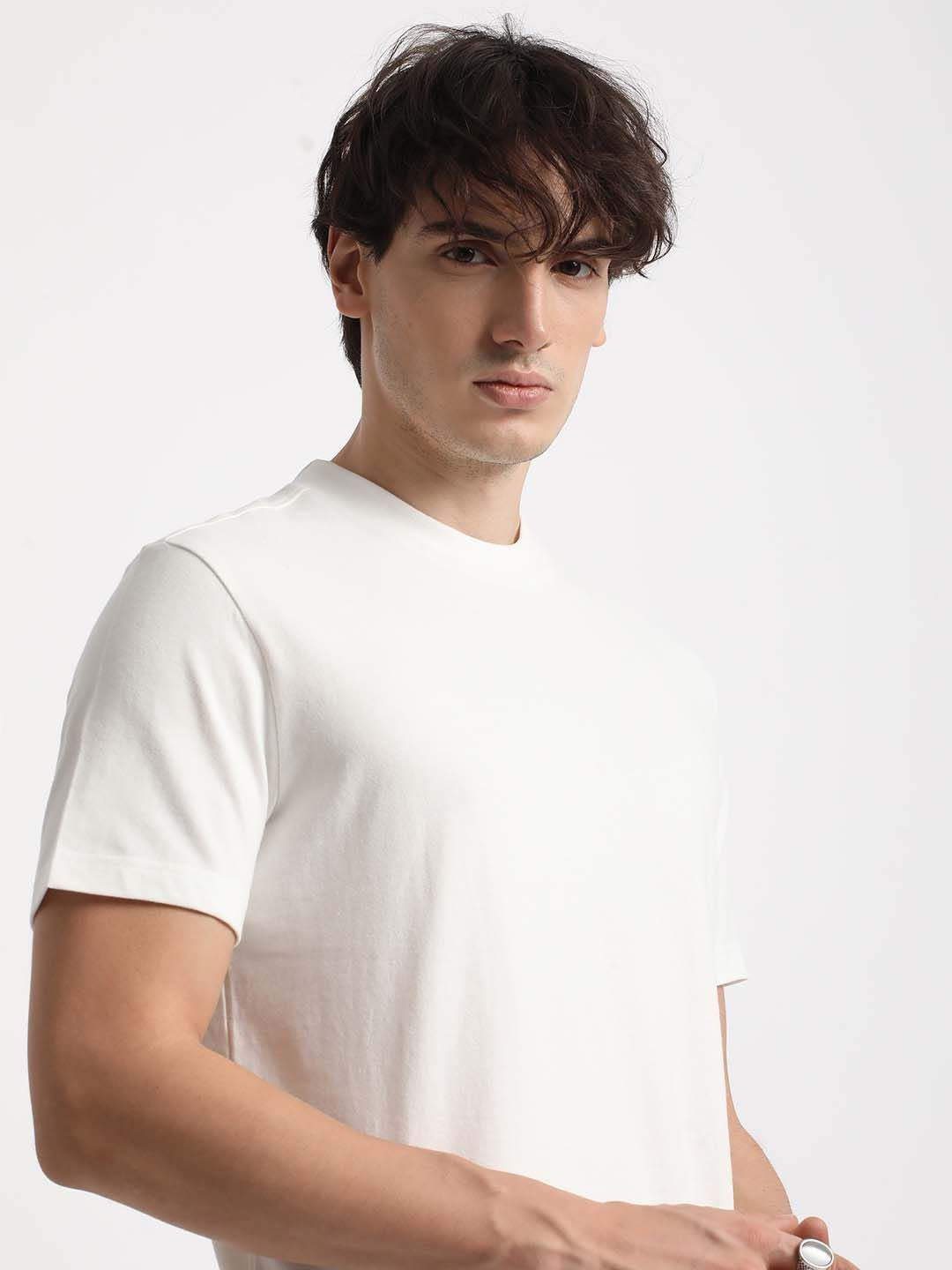 THE BEAR HOUSE Round Neck Pure Cotton Regular Fit T-shirt