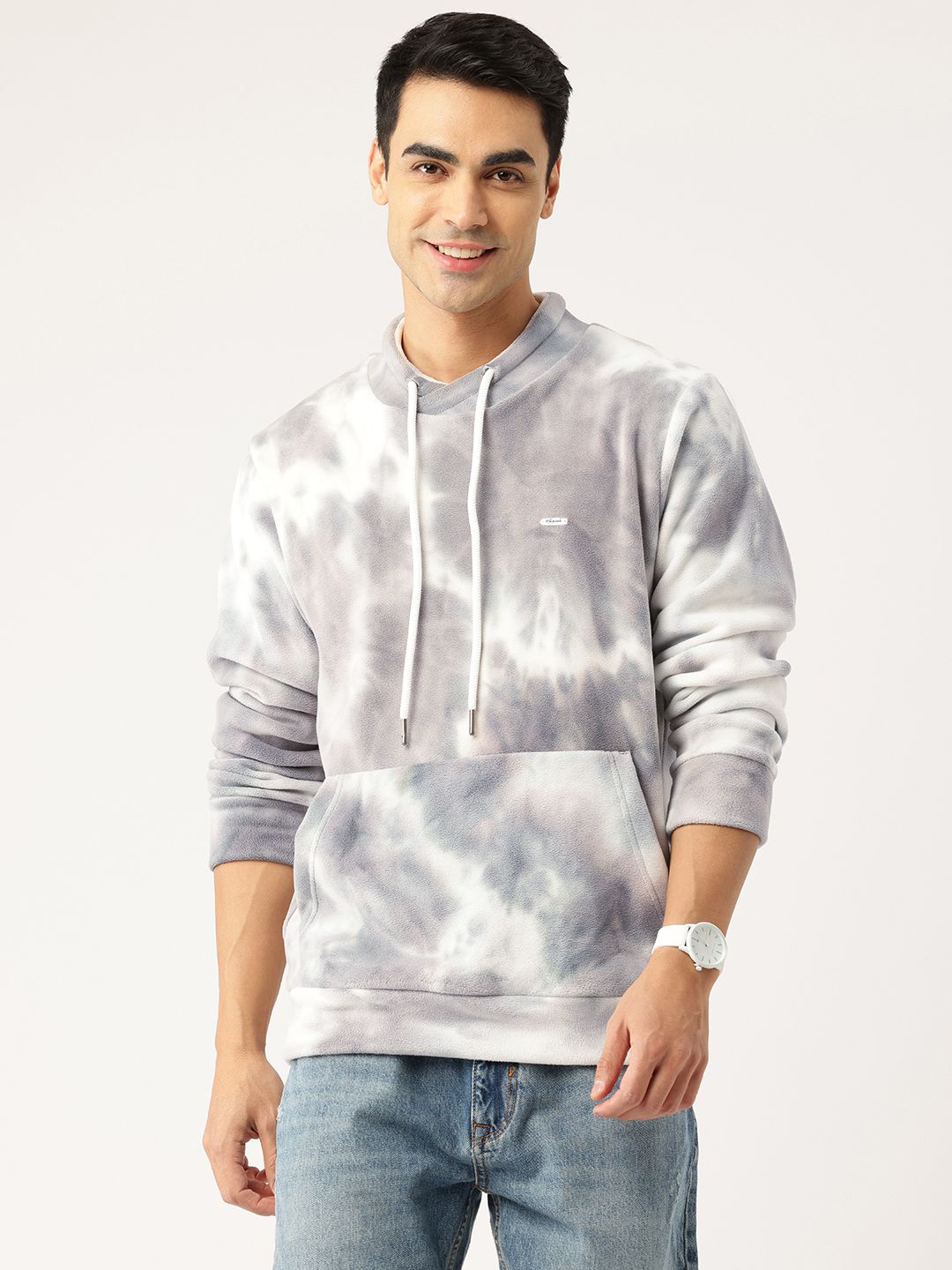 Monte Carlo Round Neck Printed Fleece Sweatshirt