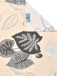 KLOTTHE Beige Floral  300 TC Super King Fine Bedsheets