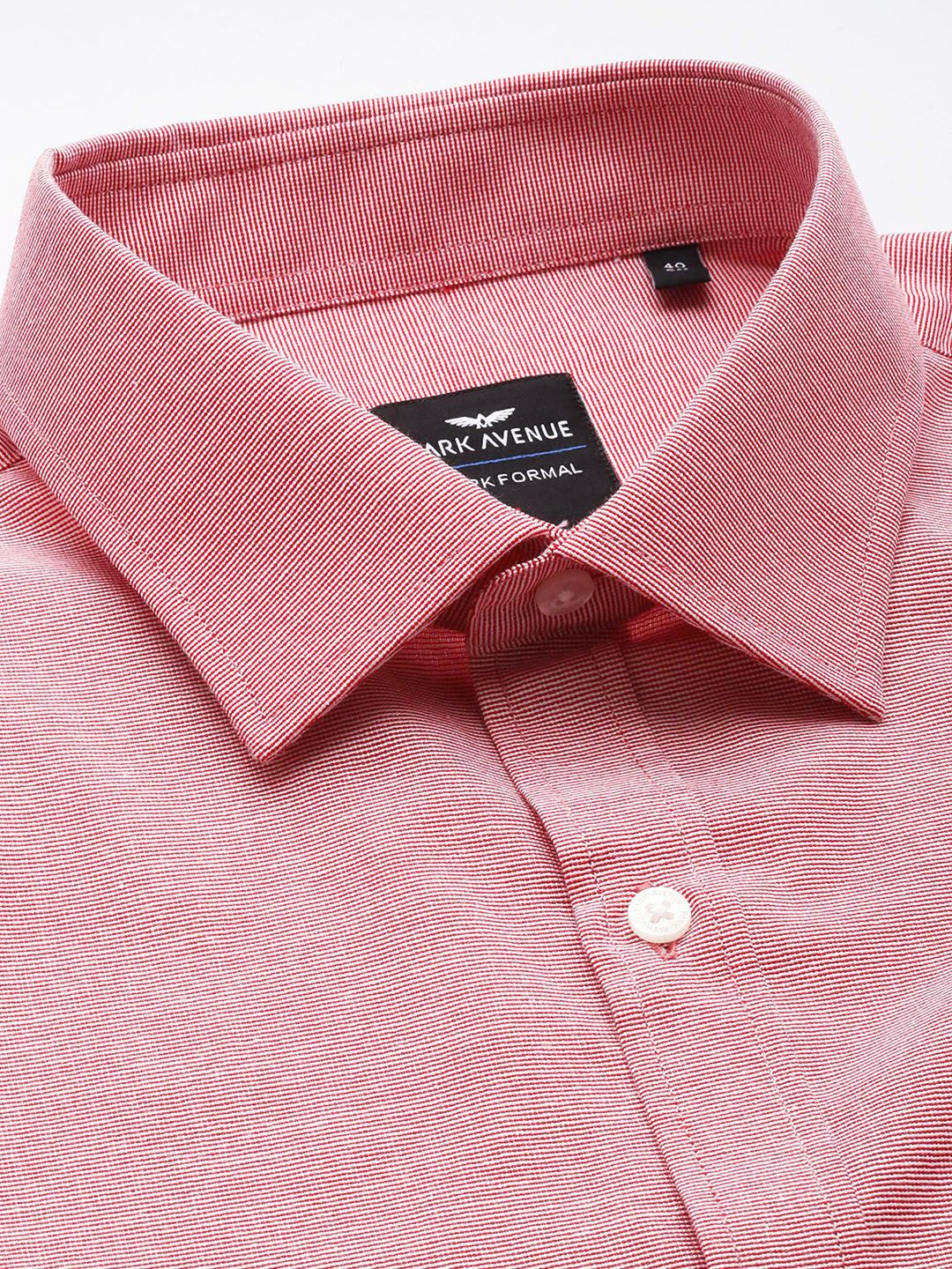 Park Avenue Self Design Slim Fit Textured Formal Shirt