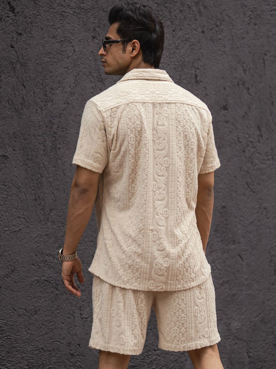 Powerlook Self Designed Shirt With Shorts Co-Ords