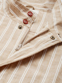 Mr Bowerbird Stand Collar Striped Bomber Jacket