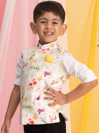 VASTRAMAY Boys Printed Nehru Jackets