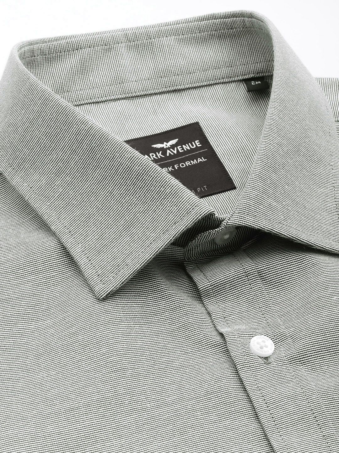 Park Avenue Self Design Textured Slim Fit Opaque Easy Care Formal Shirt