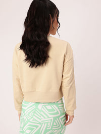DressBerry Printed Cotton Terry Relaxed Fit Sweatshirts