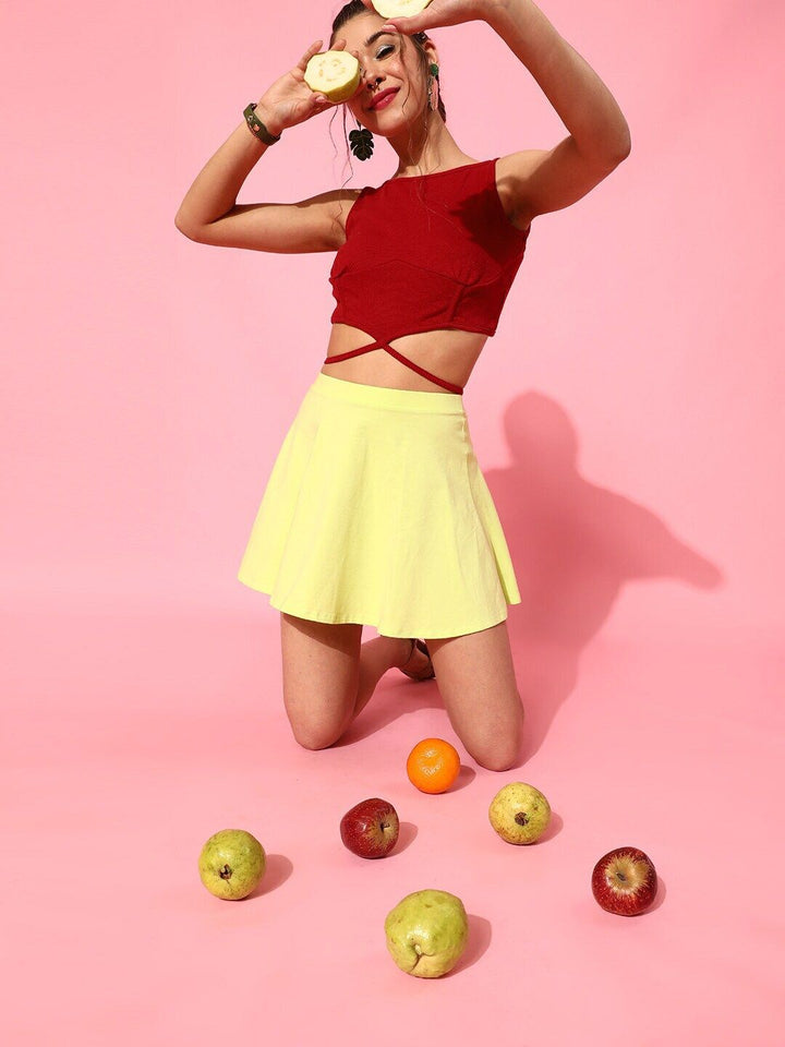 STREET 9 Women Gorgeous Red Solid Top
