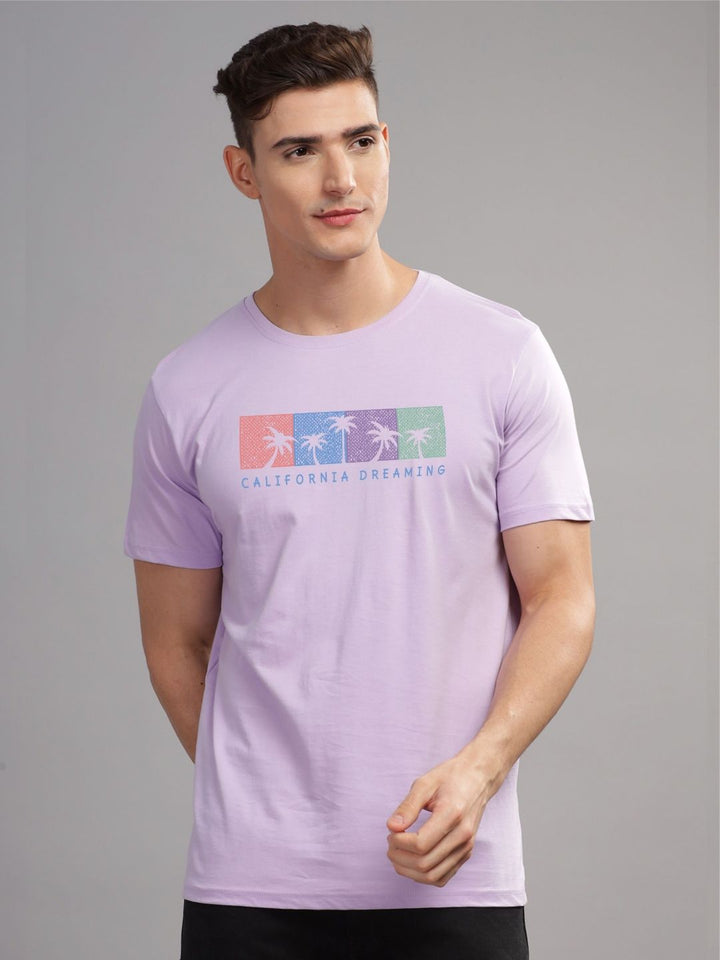 ADRO Typography Printed Round Neck Pure Cotton T-shirt
