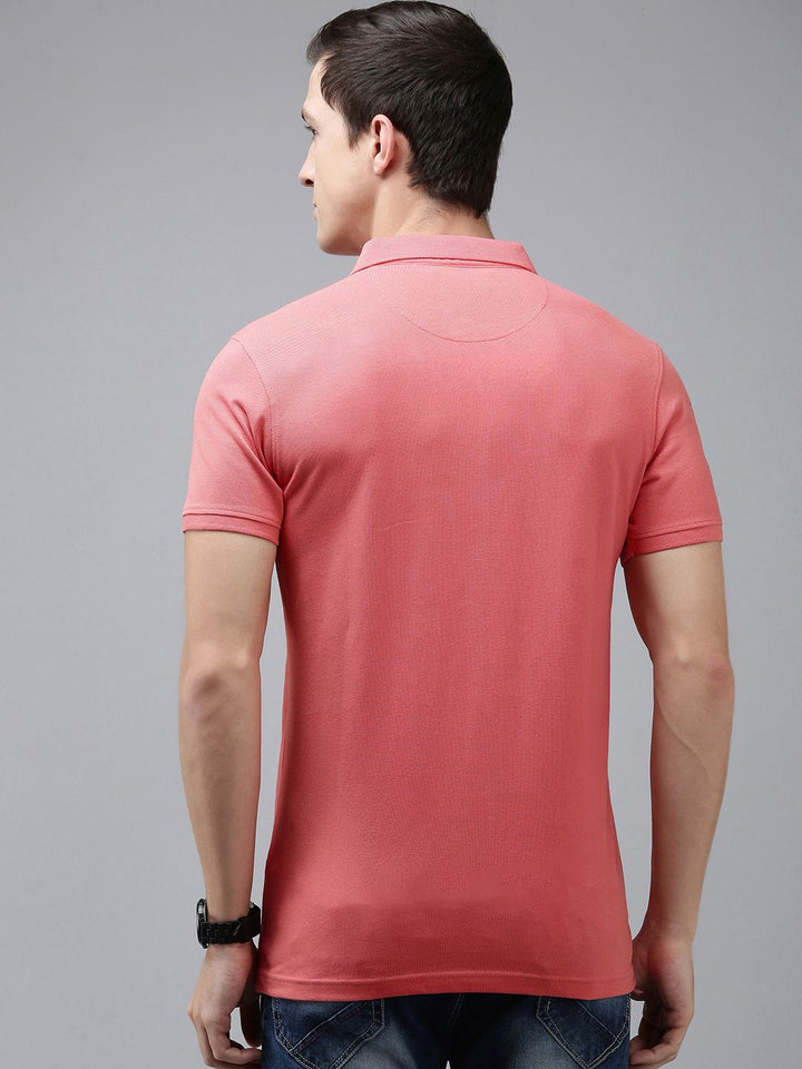 SPYKAR Men Polo Collar Pure Cotton Slim Fit T-shirt
