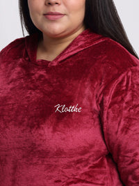 T-shirt baldu berkerudung klotthe plus dengan seluar