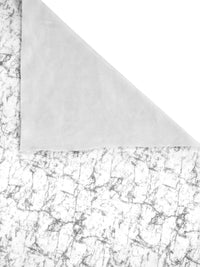 Cortina White & Grey Set of 2 Room Darkening Velvet Long Door Curtain