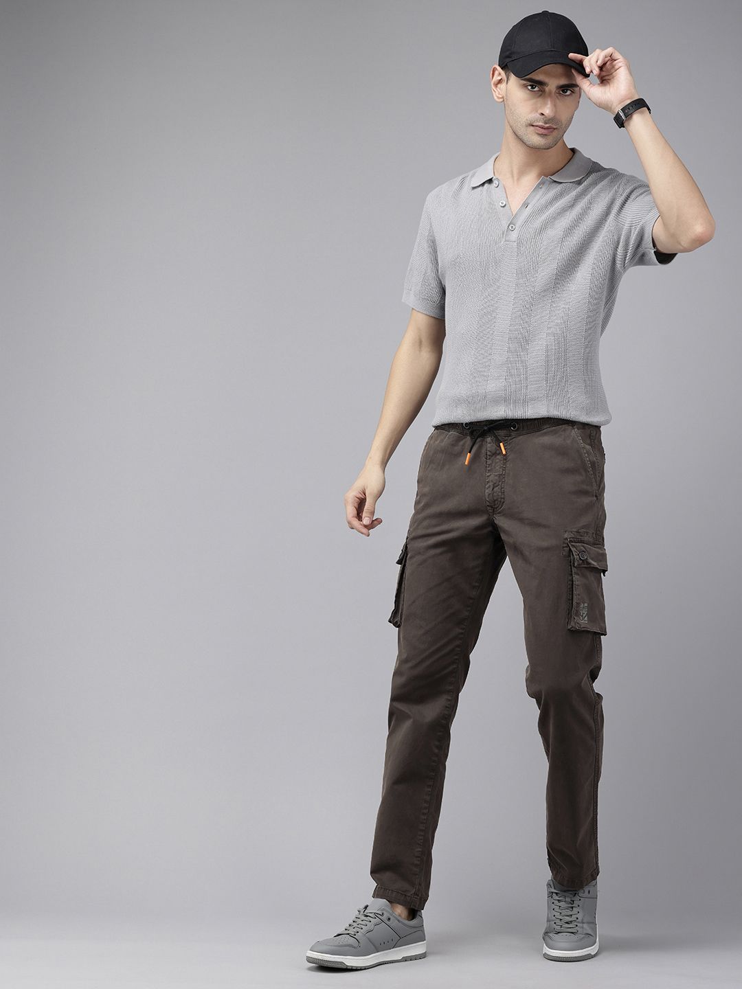 SPYKAR Men Slim Fit Cargos Trousers