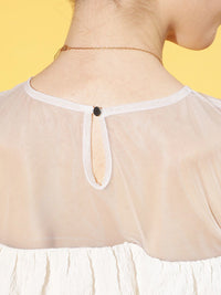 Athena Women Stunning White Solid Sun Dress