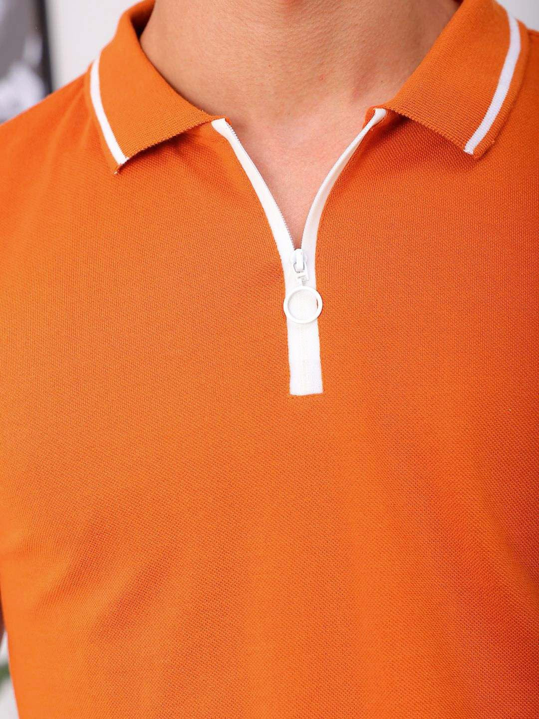 The Indian Garage Co Men Polo Collar Pockets Slim Fit T-shirt