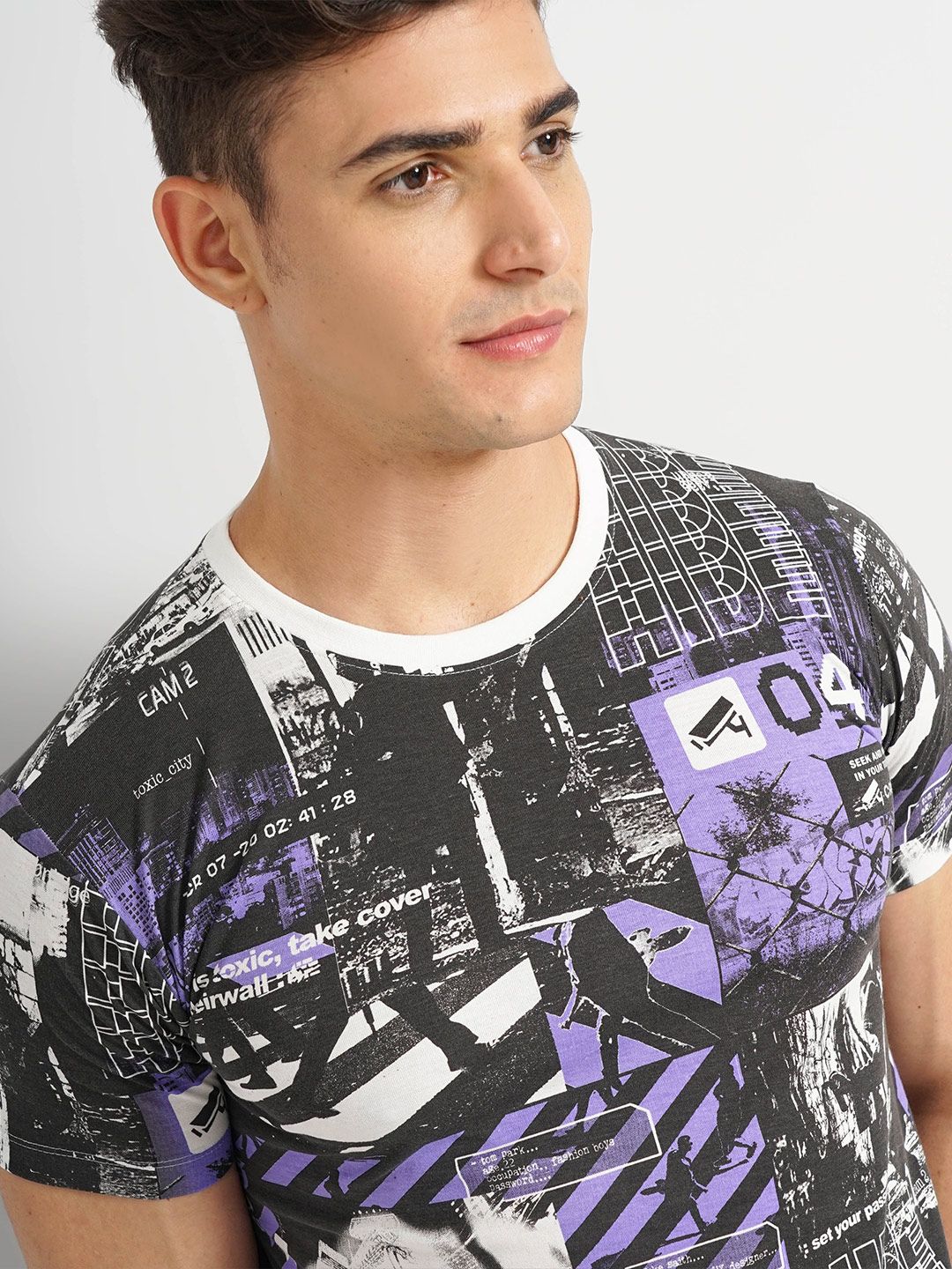 The Indian Garage Co Graphic Printed Round Neck T-shirt