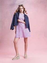 DressBerry Floral Print A-Line Dress
