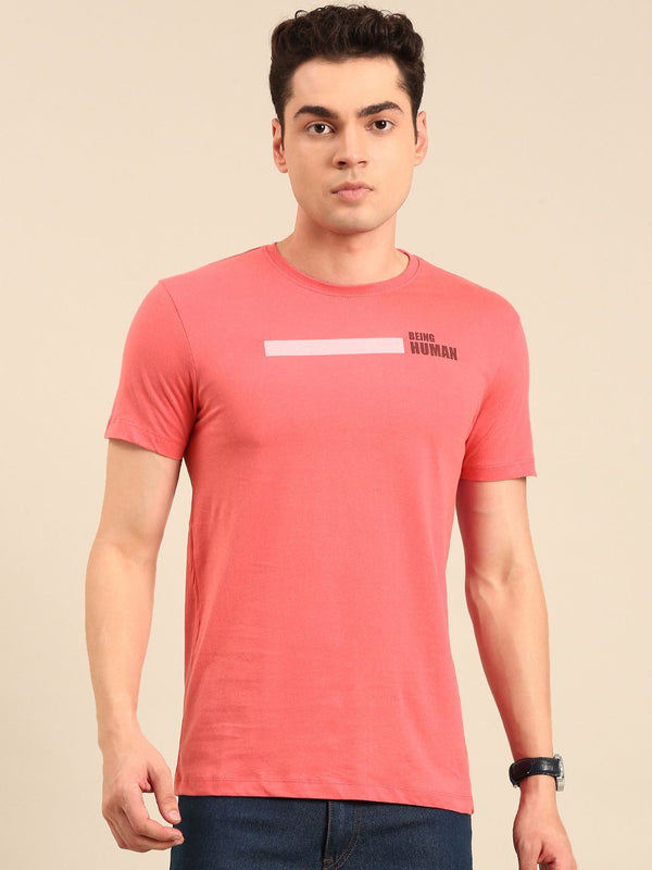Being Human Pure Cotton T-shirt with Minimal Print
