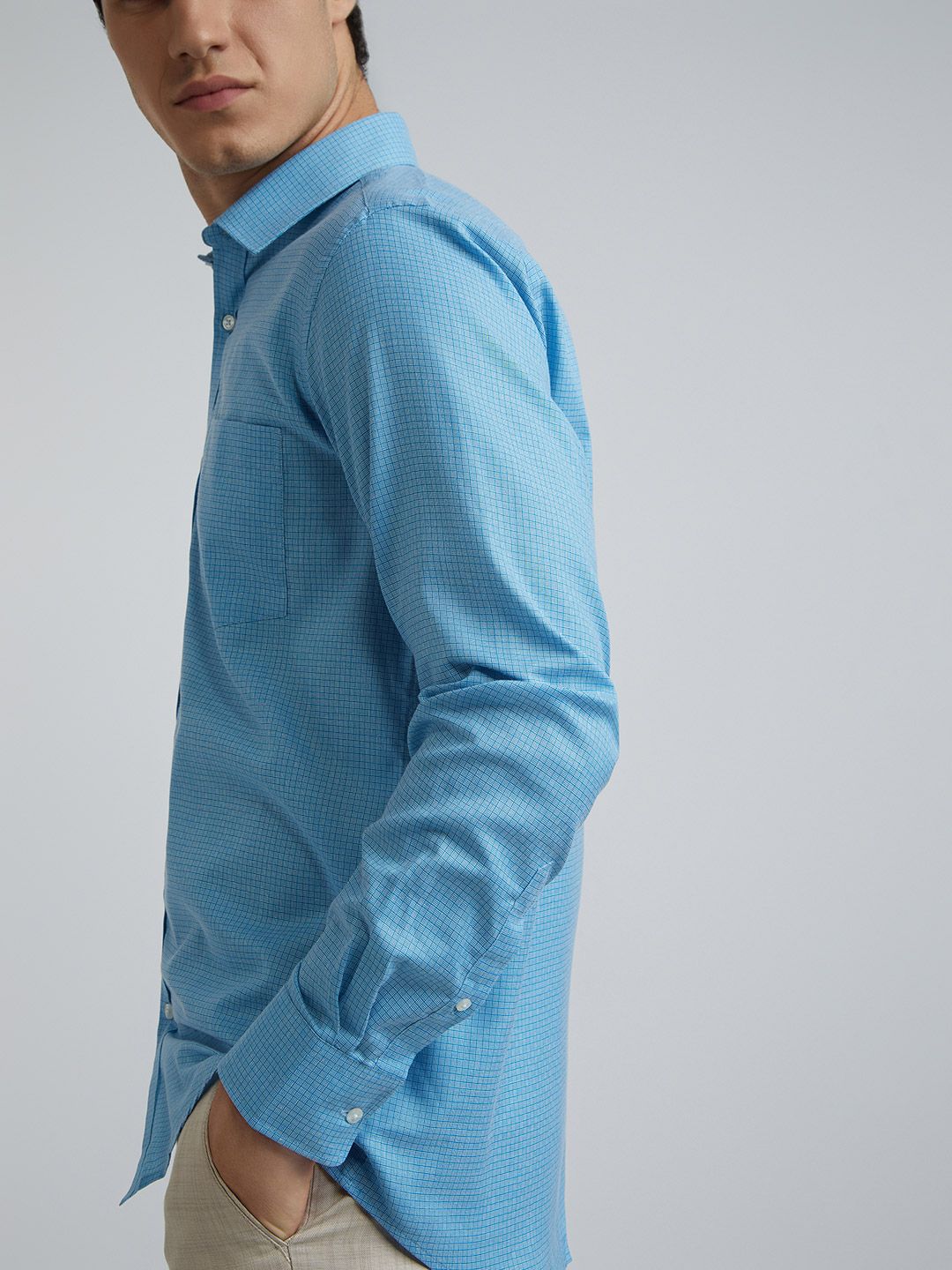 Park Avenue Slim Fit Self Design Opaque Formal Shirt