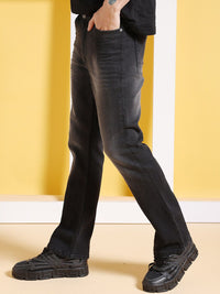 The Indian Garage Co Men Bootcut Clean Look Mid-Rise Stretchable Jeans
