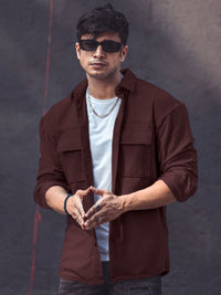 Powerlook Striped Oversized India Slim Opaque Casual Shirt