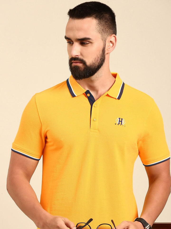 Being Human Polo Collar Pure Cotton T-shirt