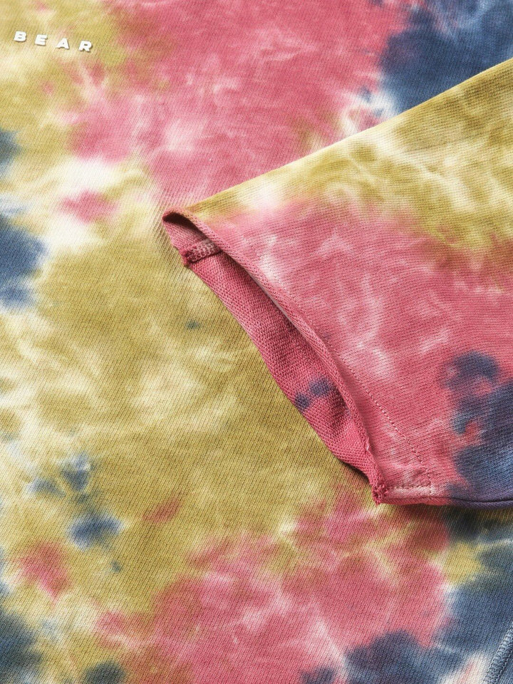 THE BEAR HOUSE Men Tie & Dye Loose Fit Cotton T-Shirt