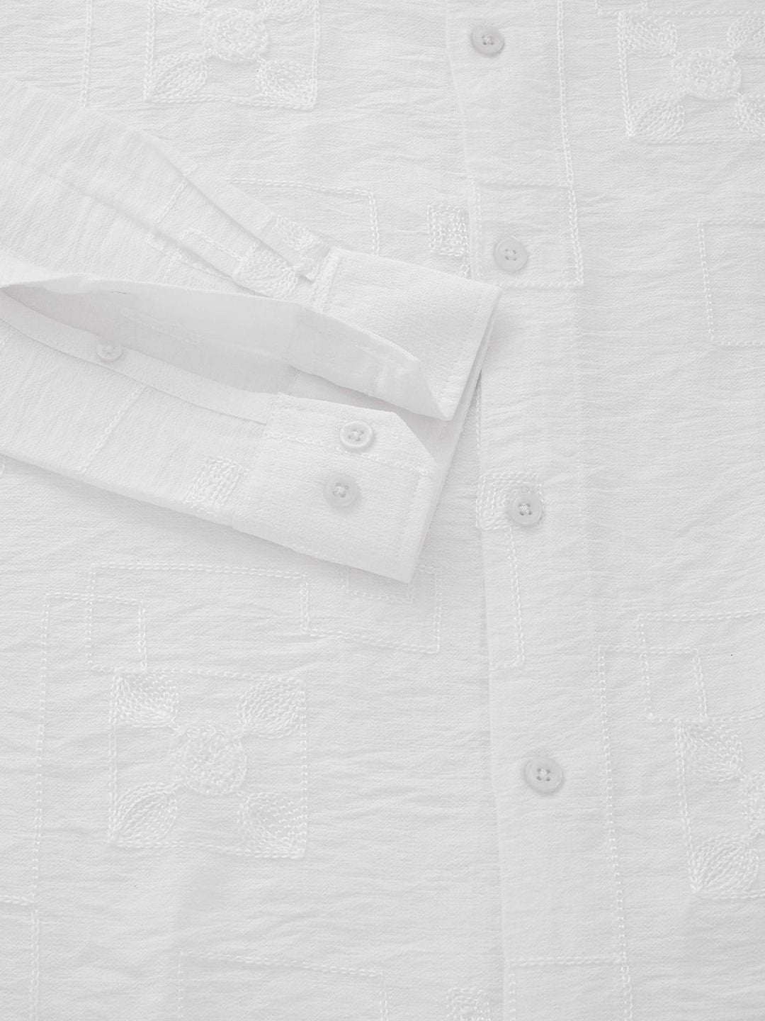 Thomas Scott Men Embroidered Regular Fit Casual Shirt