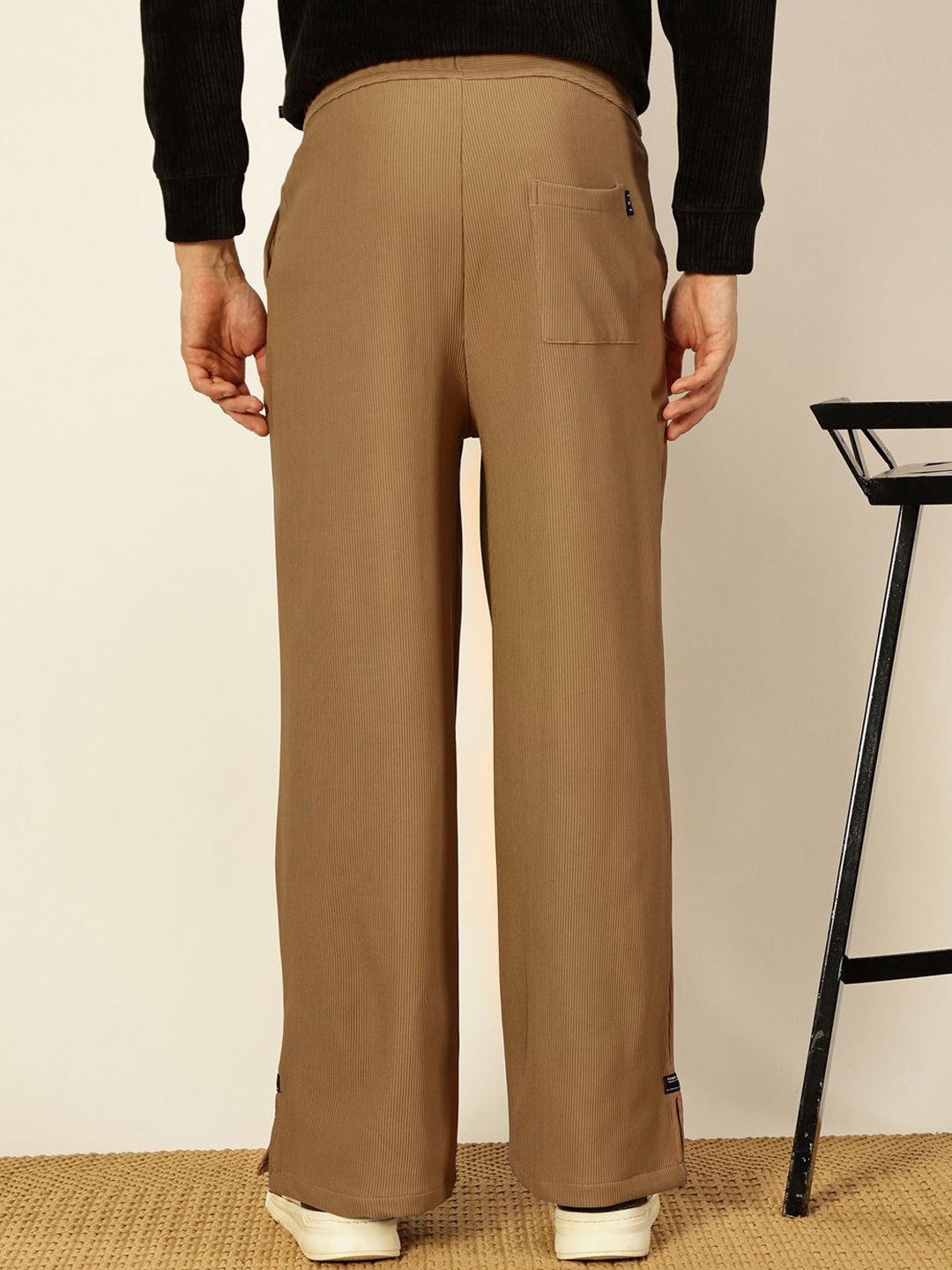 Thomas Scott Men Smart Loose Fit Parallel Trousers