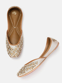 House of Pataudi Women Embellished Ethnic Mojaris