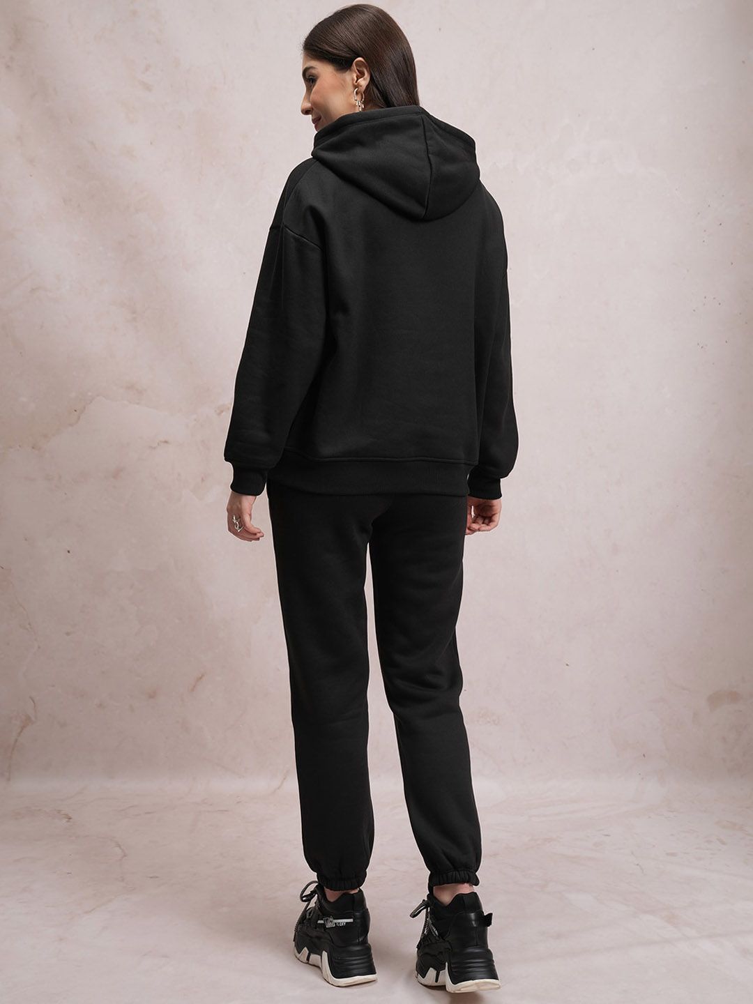 Tokyo Talkies Oversized Hooded Sweatshirt With Joggers Co-Ords