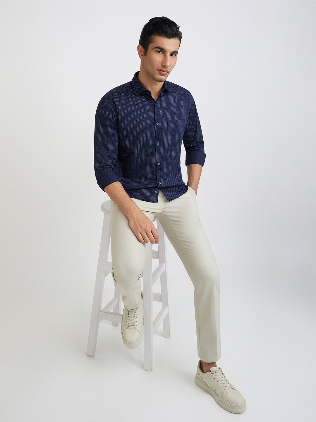 Park Avenue Men Pure Cotton Slim Fit Printed Casual Shirt