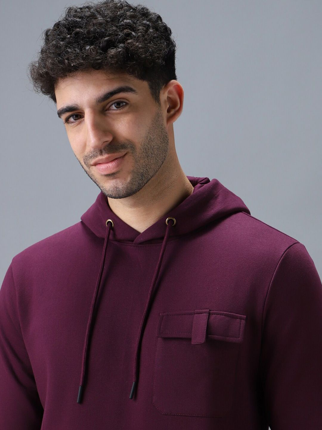 Sweatshirt Leher Bertindas Kotak Urbano Fesyen