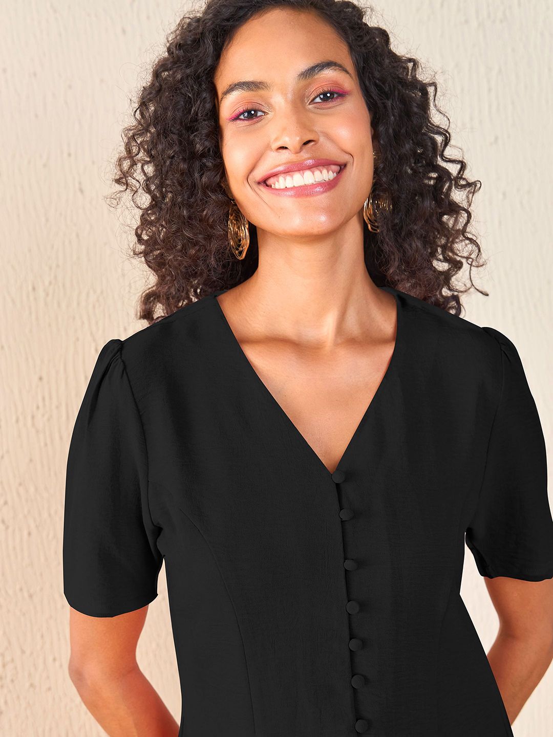 SASSAFRAS V-Neck Top With Palazzo