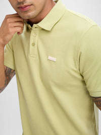 SPYKAR Men Polo Collar Solid Slim Fit T-shirt
