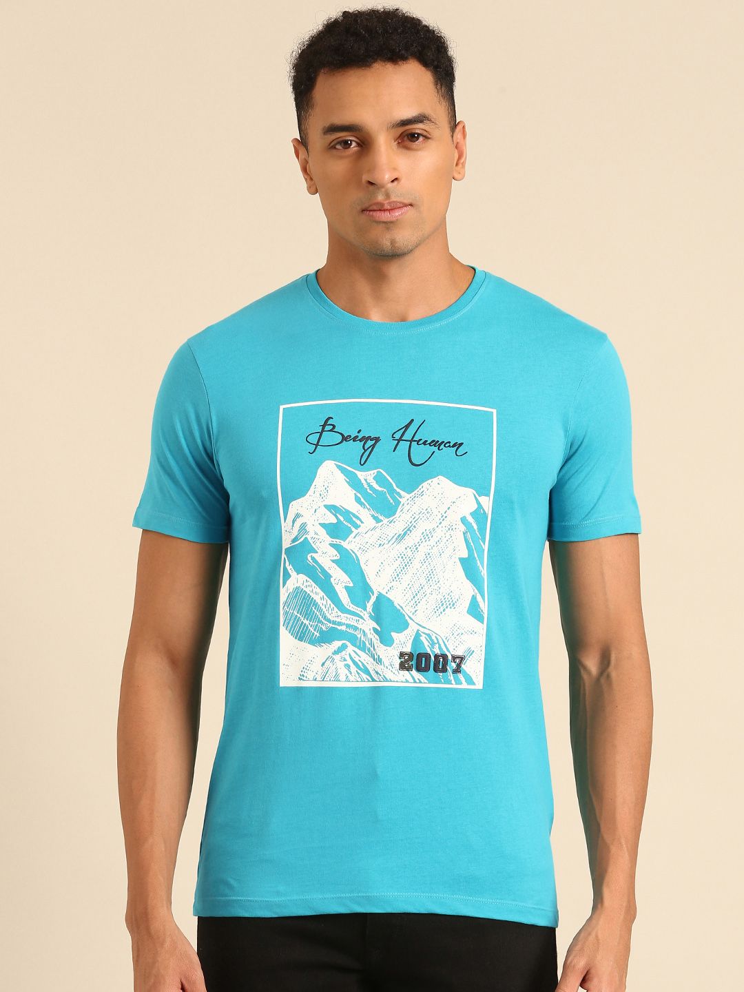 Being Human Printed Pure Cotton T-shirt