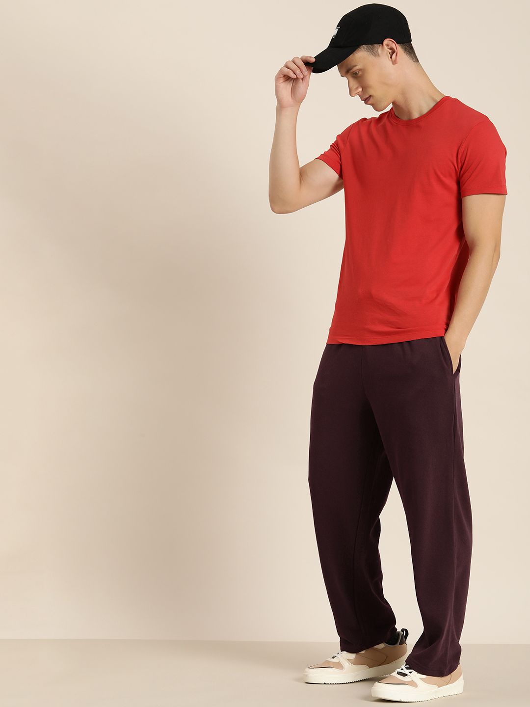 DILLINGER Men Lightweight Relaxed Fit Baggy Kintted Track Pants