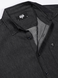 Thomas Scott Men Solid Cotton Smart Slim Fit Opaque Casual Shirt