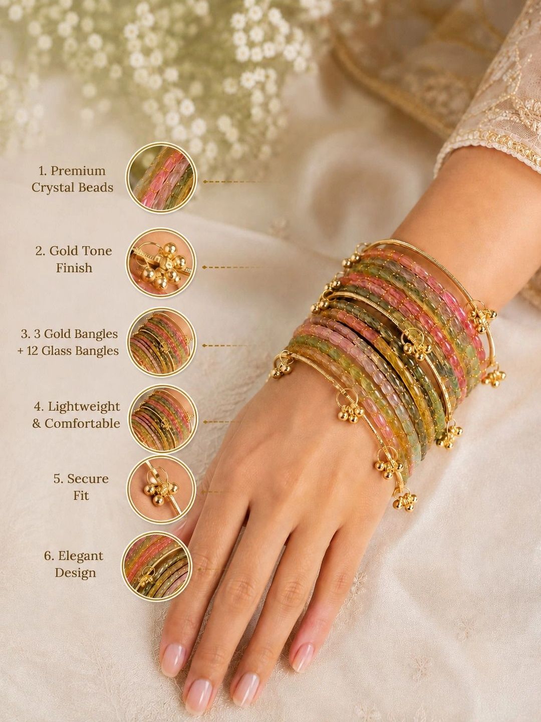 PANASH Gold-Plated Bangle